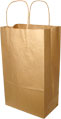 8 x 4.75 x 13.63" Kraft Double Bottle
